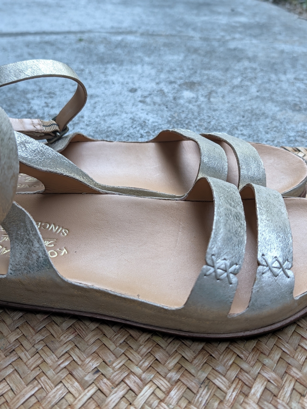Kork Ease Metallic Gold Women's Strappy Sandals